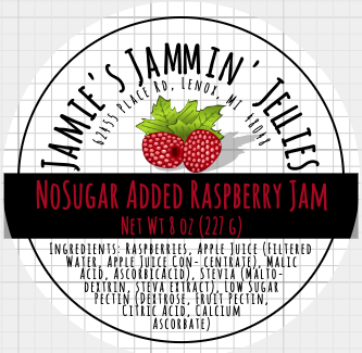 4 oz No Sugar Added Jam and Jelly